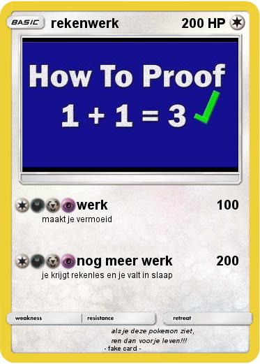 Pokemon rekenwerk