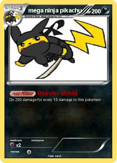 Pokemon mega ninja pikachu