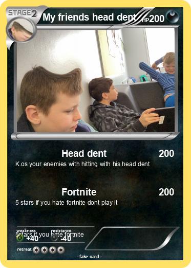 Pokemon My friends head dent