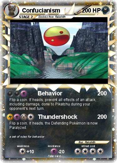 Pokemon Confucianism