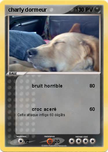 Pokemon charly dormeur