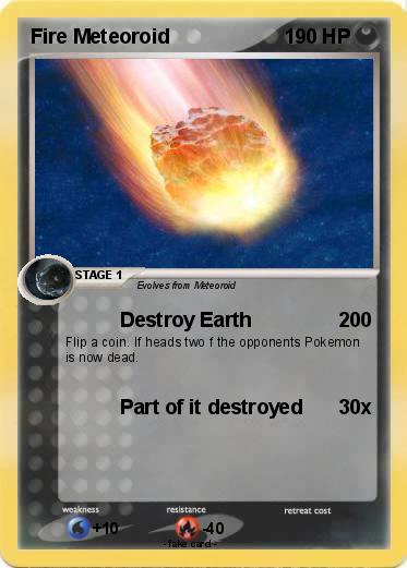 Pokemon Fire Meteoroid