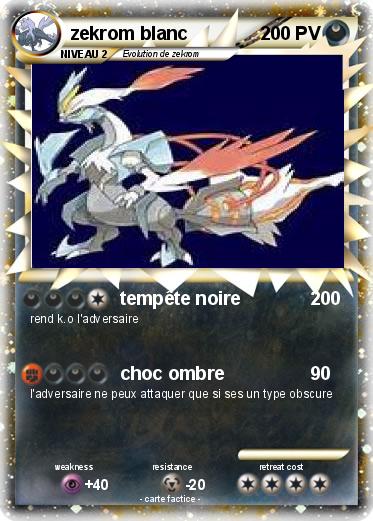 Pokemon zekrom blanc