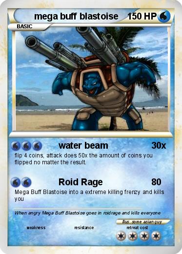 Pokemon mega buff blastoise