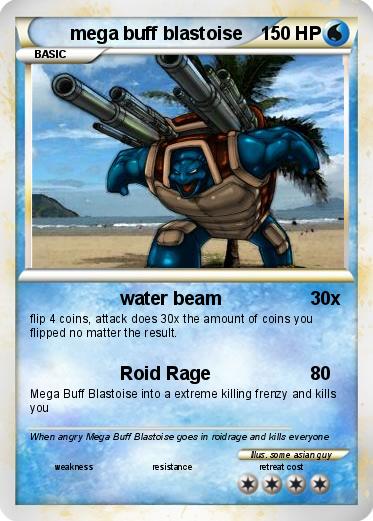 Pokemon mega buff blastoise