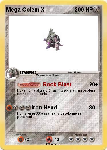 Pokemon Mega Golem X