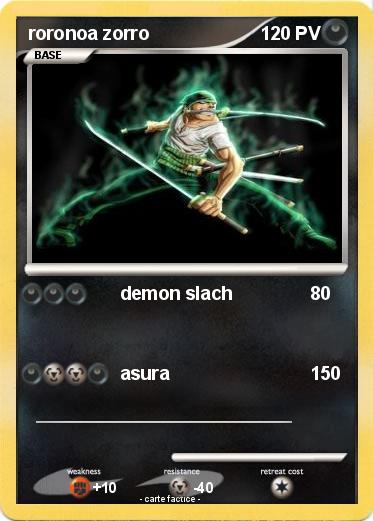 Pokemon roronoa zorro