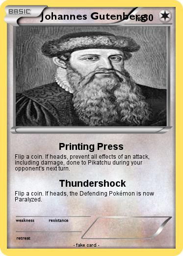 Pokemon Johannes Gutenberg