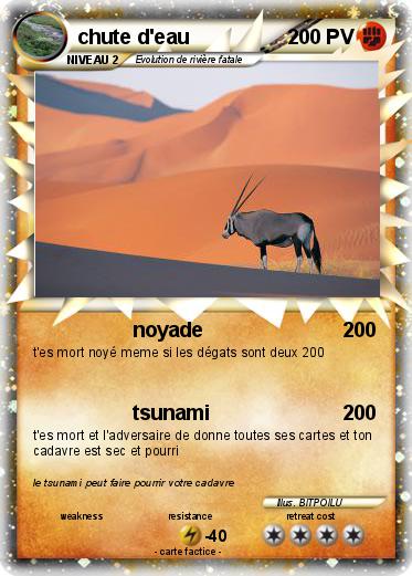 Pokemon chute d'eau