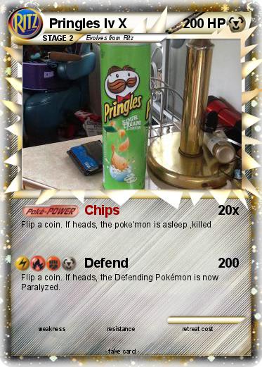 Pokemon Pringles lv X