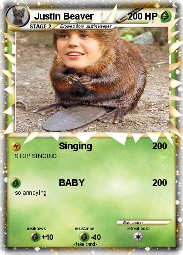 Pokemon Justin Beaver