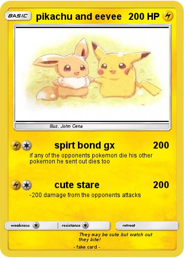 Pokemon pikachu and eevee
