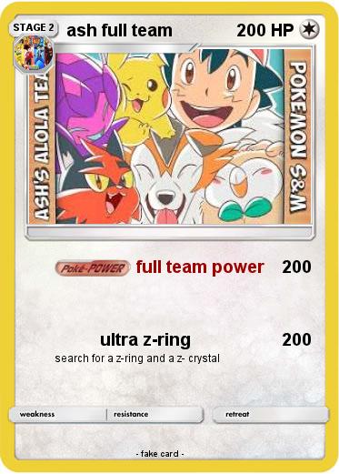 Pokemon ash full team