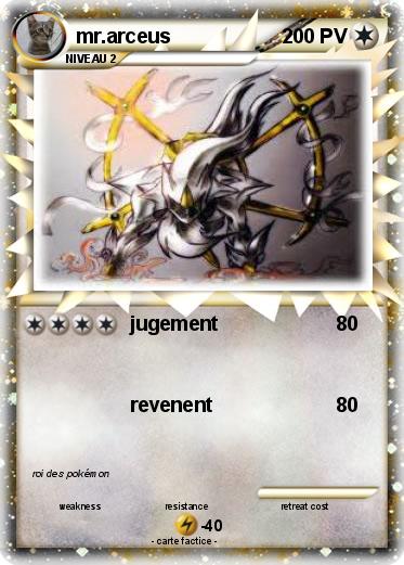 Pokemon mr.arceus