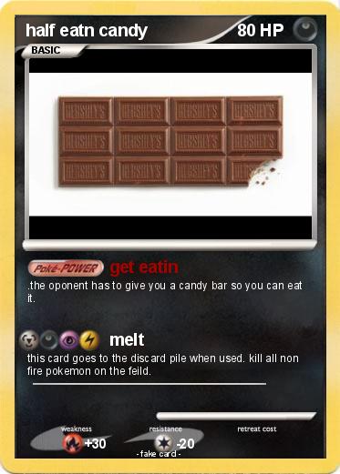 Pokemon half eatn candy
