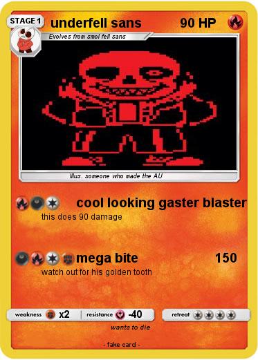 Pokemon underfell sans