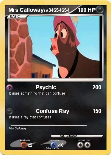 Pokemon Mrs Calloway