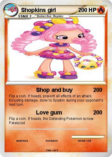 Pokemon Shopkins girl