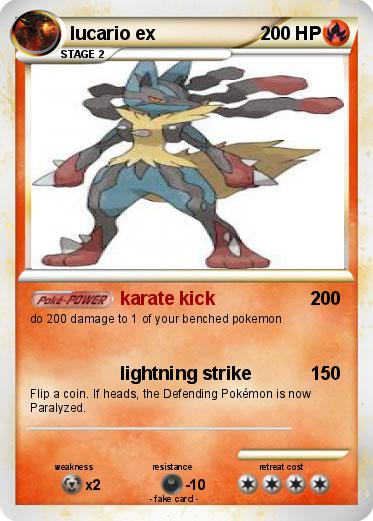 Pokemon lucario ex