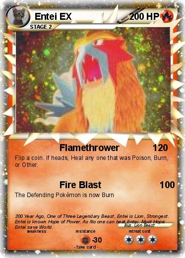 Pokemon Entei EX