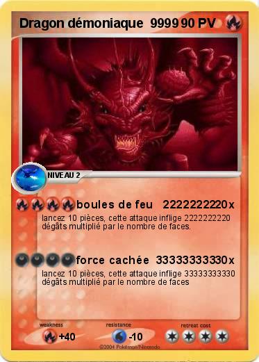 Pokemon Dragon démoniaque  9999    