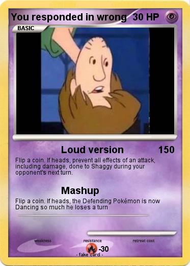Pokemon You responded in wrong