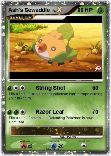 Pokemon Ash's Sewaddle