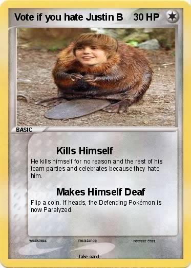 Pokemon Vote if you hate Justin B
