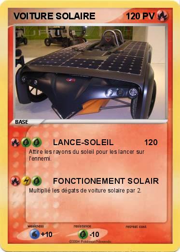 Pokemon VOITURE SOLAIRE