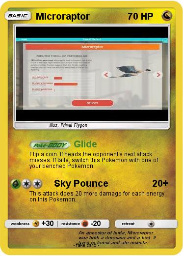 Pokemon Microraptor