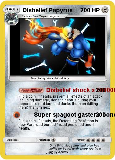Pokemon Disbelief Papyrus