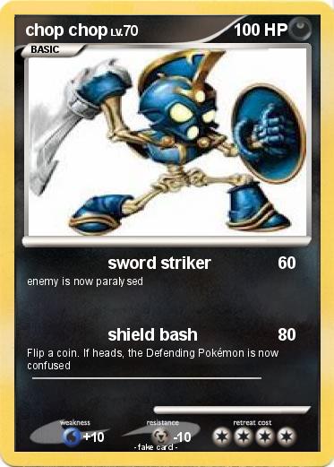 Pokemon chop chop
