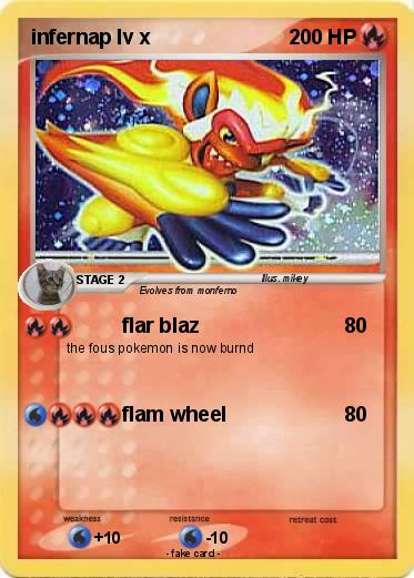 Pokemon infernap lv x
