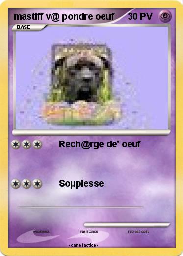 Pokemon mastiff v@ pondre oeuf