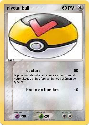 Pokemon niveau ball
