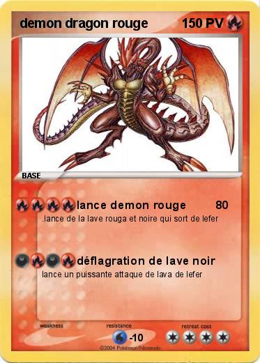 Pokemon demon dragon rouge