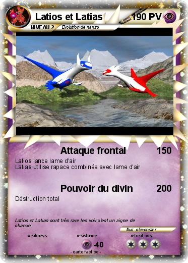 Pokemon Latios et Latias