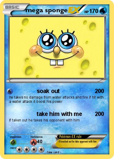 Pokemon mega sponge