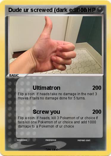 Pokemon Dude ur screwed (dark edition