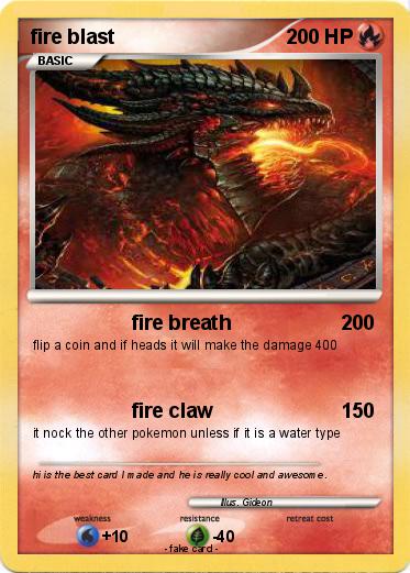 Pokemon fire blast