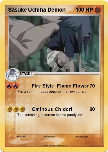 Pokemon Sasuke Uchiha Demon