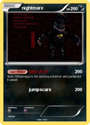 Pokemon nightmare