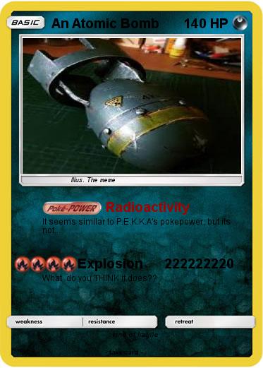 Pokemon An Atomic Bomb