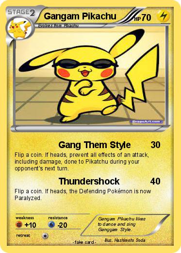 Pokemon Gangam Pikachu
