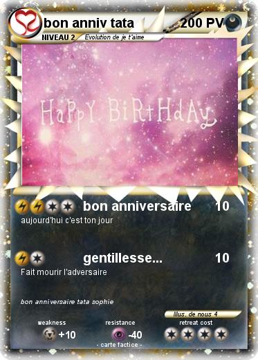 Pokemon bon anniv tata