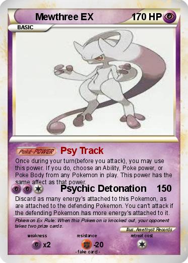 Pokemon Mewthree EX