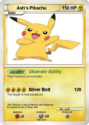 Pokemon Ash's Pikachu