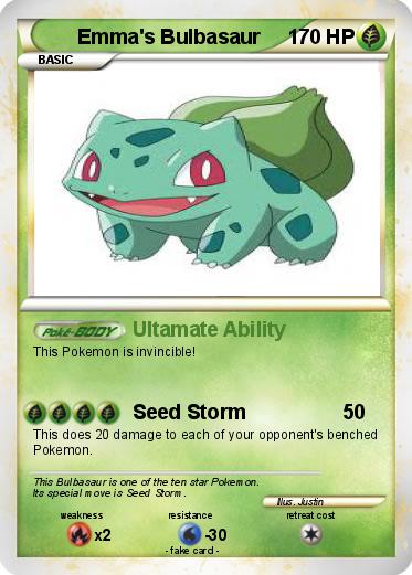 Pokemon Emma's Bulbasaur