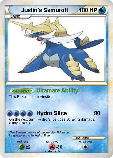 Pokemon Justin's Samurott
