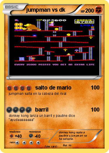 Pokemon jumpman vs dk